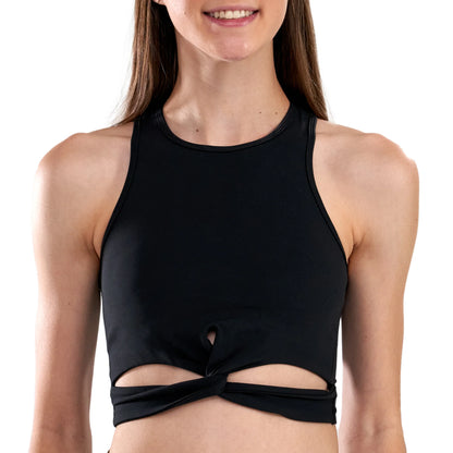 Cut Out Twist Front Top