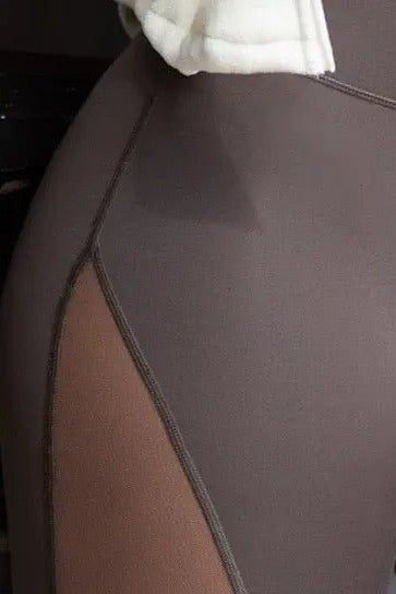 Aire Biker Shorts in Chocolate Truffle, enlarged view 4