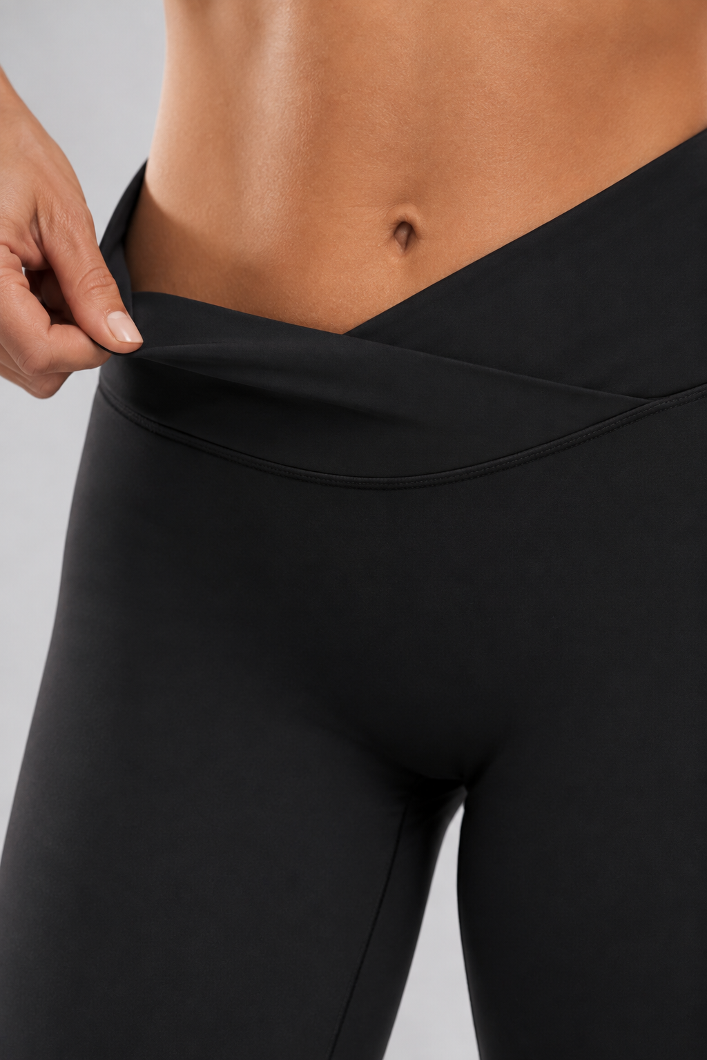 Crossover Waistband Sculpting Leggings