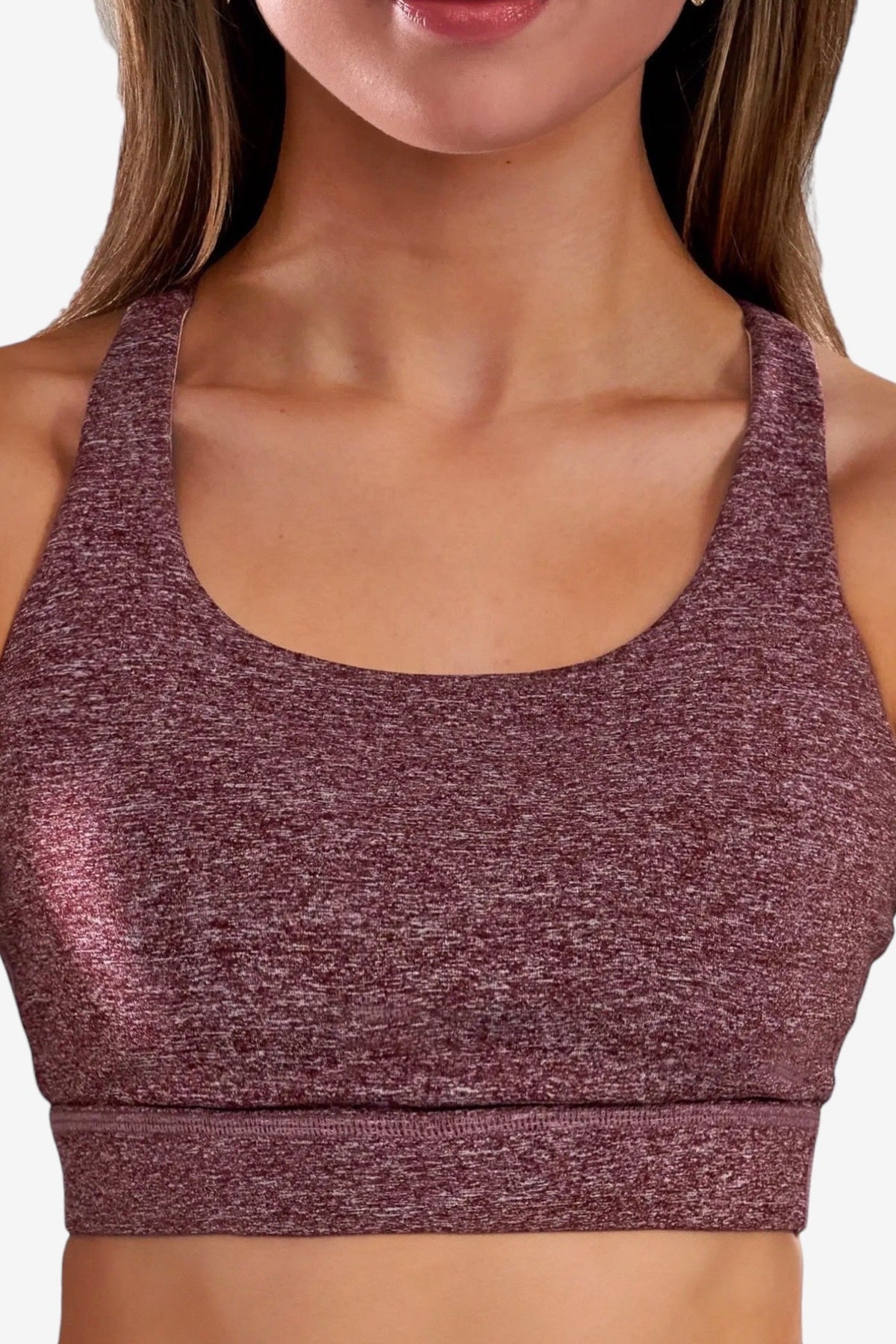 Core Compression Cross Bra in Rosé All Day, enlarged view 1