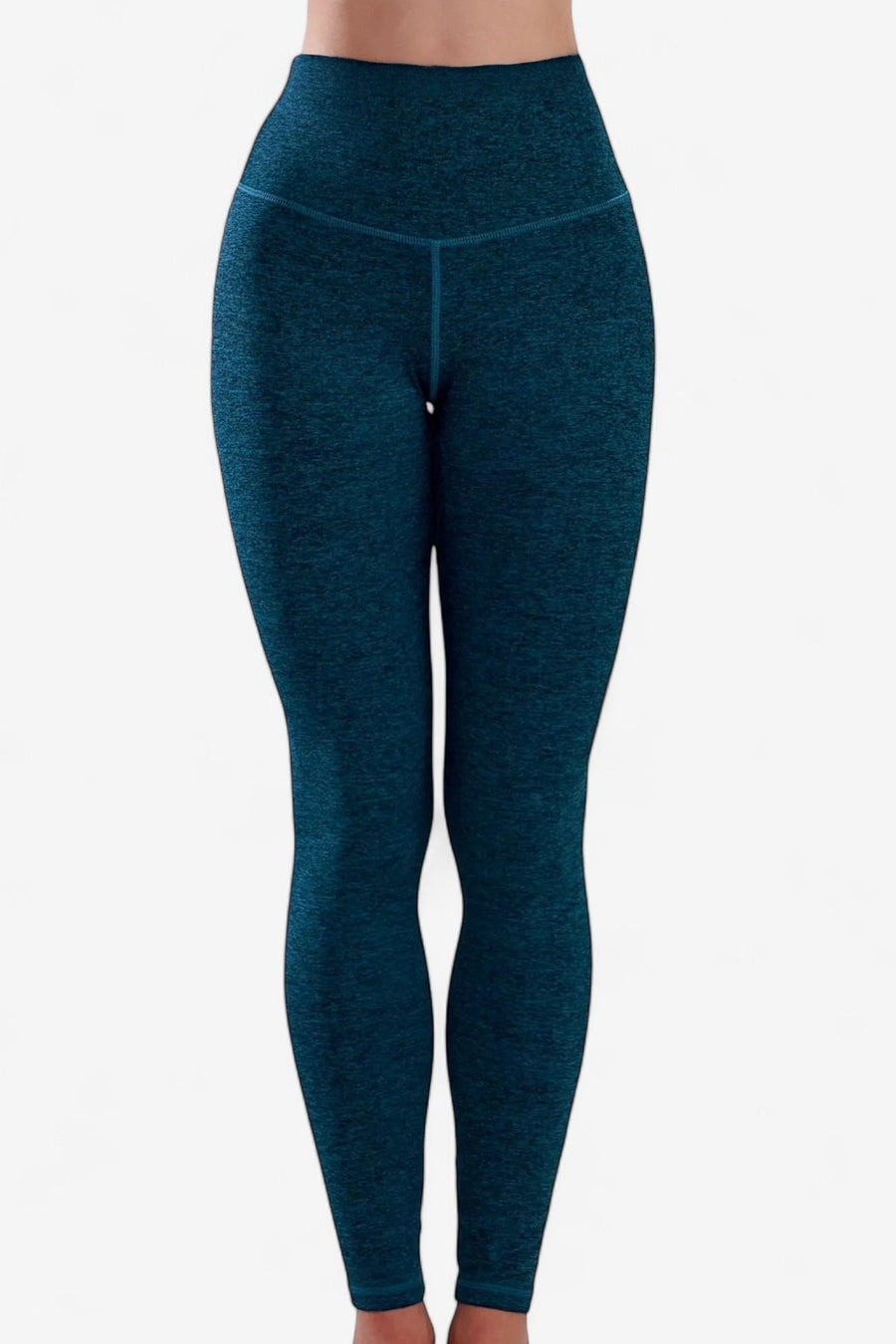 Core Compression Leggings – Heathered Performance Redefined, view 3