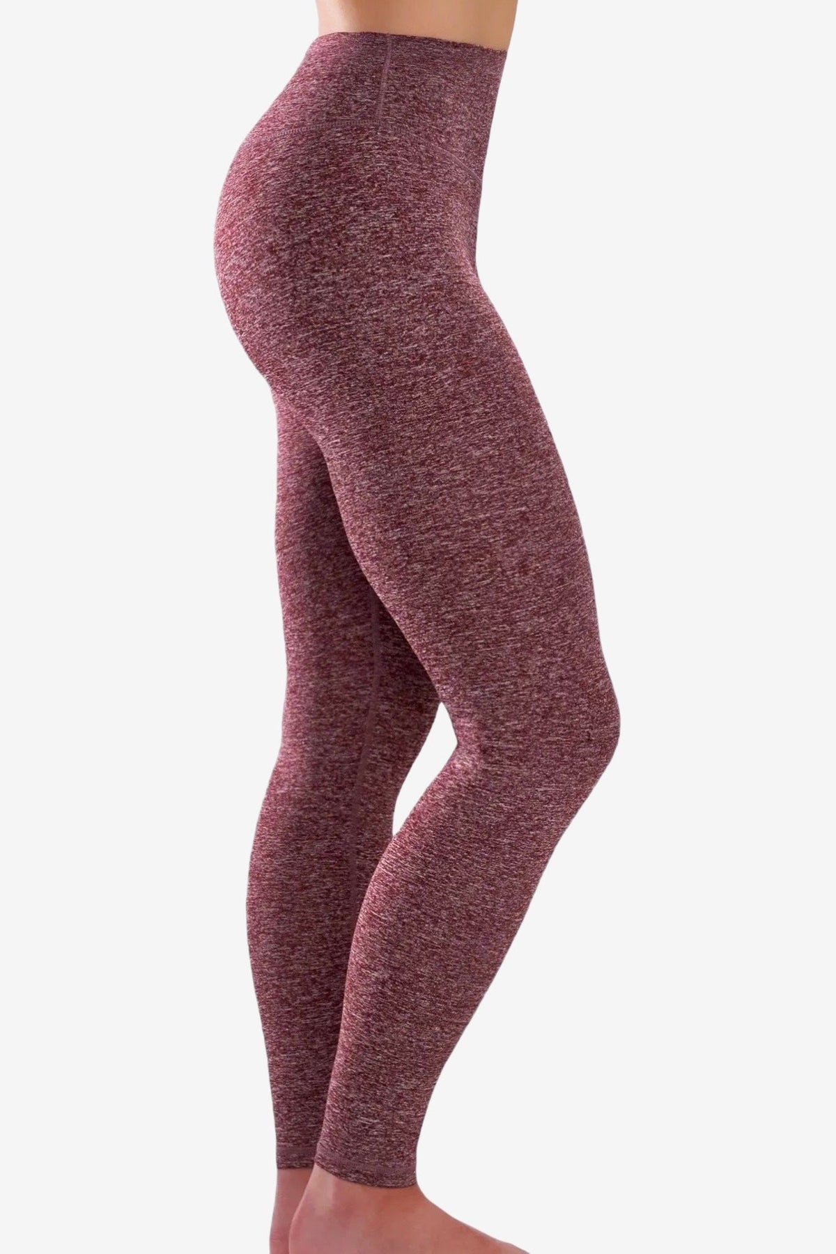 Core Compression Leggings – Heathered Performance Redefined in Rosé All Day, enlarged view 4