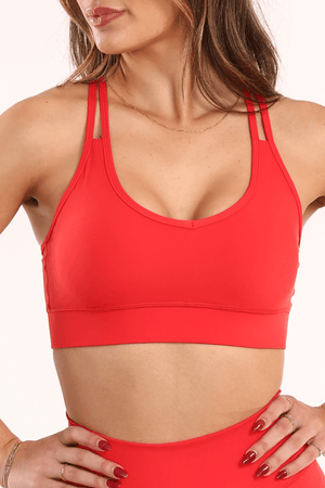 Double Impact Strappy Sports Bra