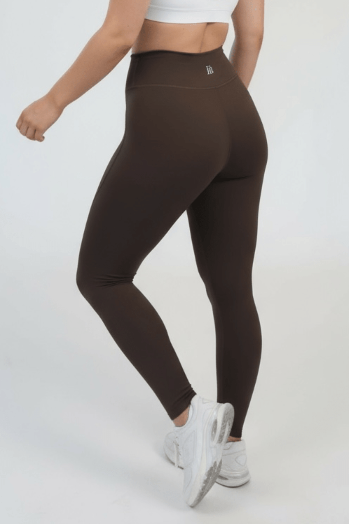 High Waist Power Leggings in Chocolate Truffle, enlarged view 1