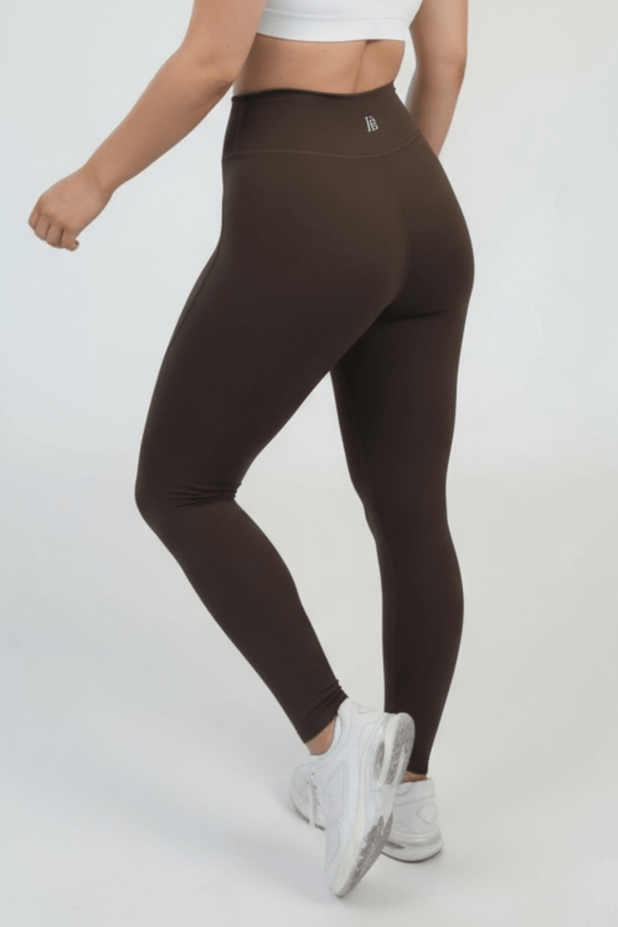 High Waist Power Leggings in Chocolate Truffle