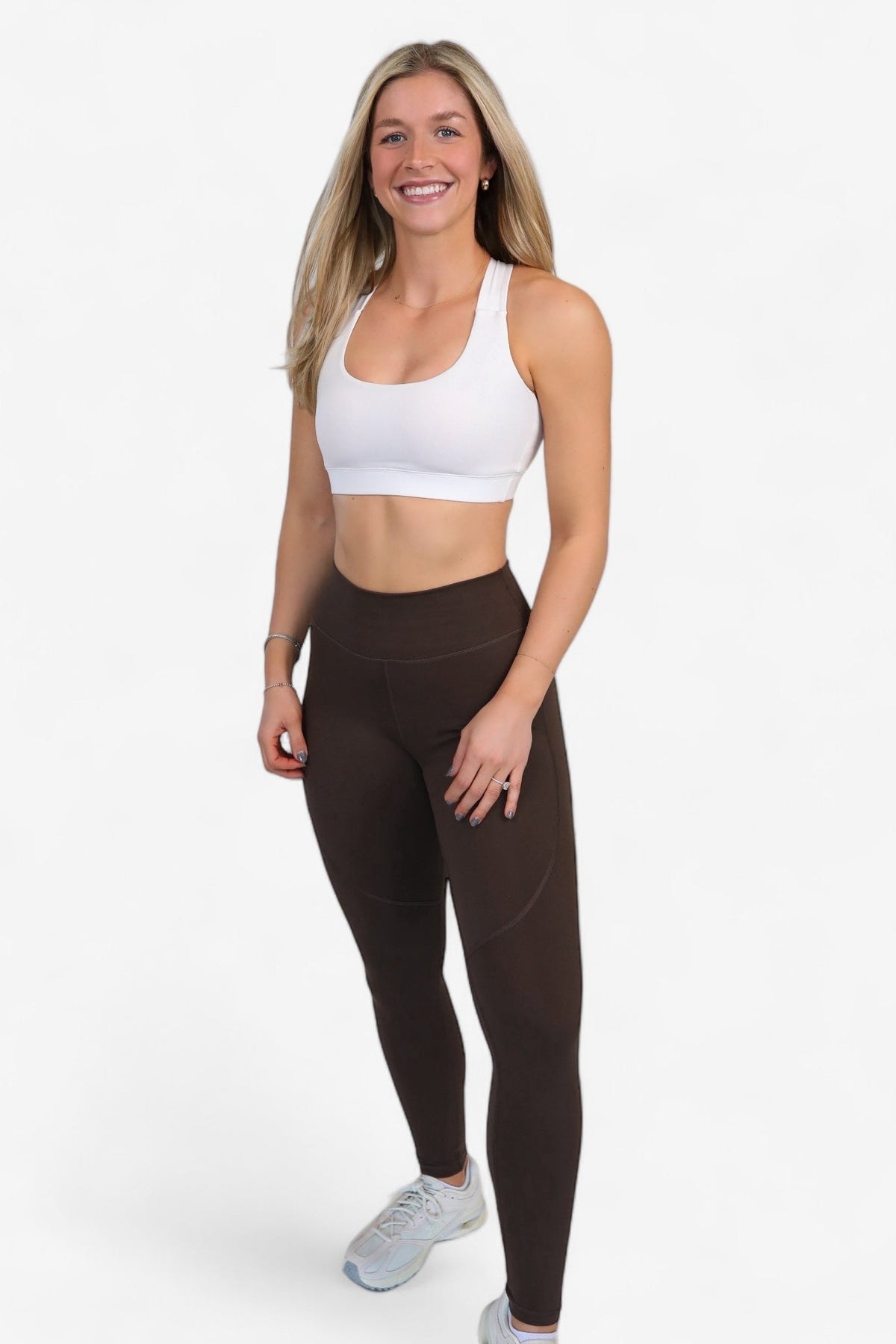 High Waist Power Leggings in Chocolate Truffle, enlarged view 2