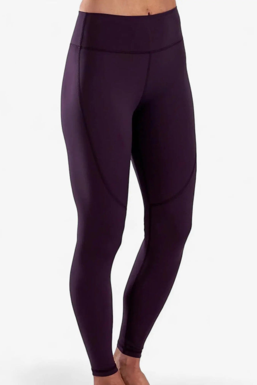 High Waist Power Leggings in Merlot Glow
