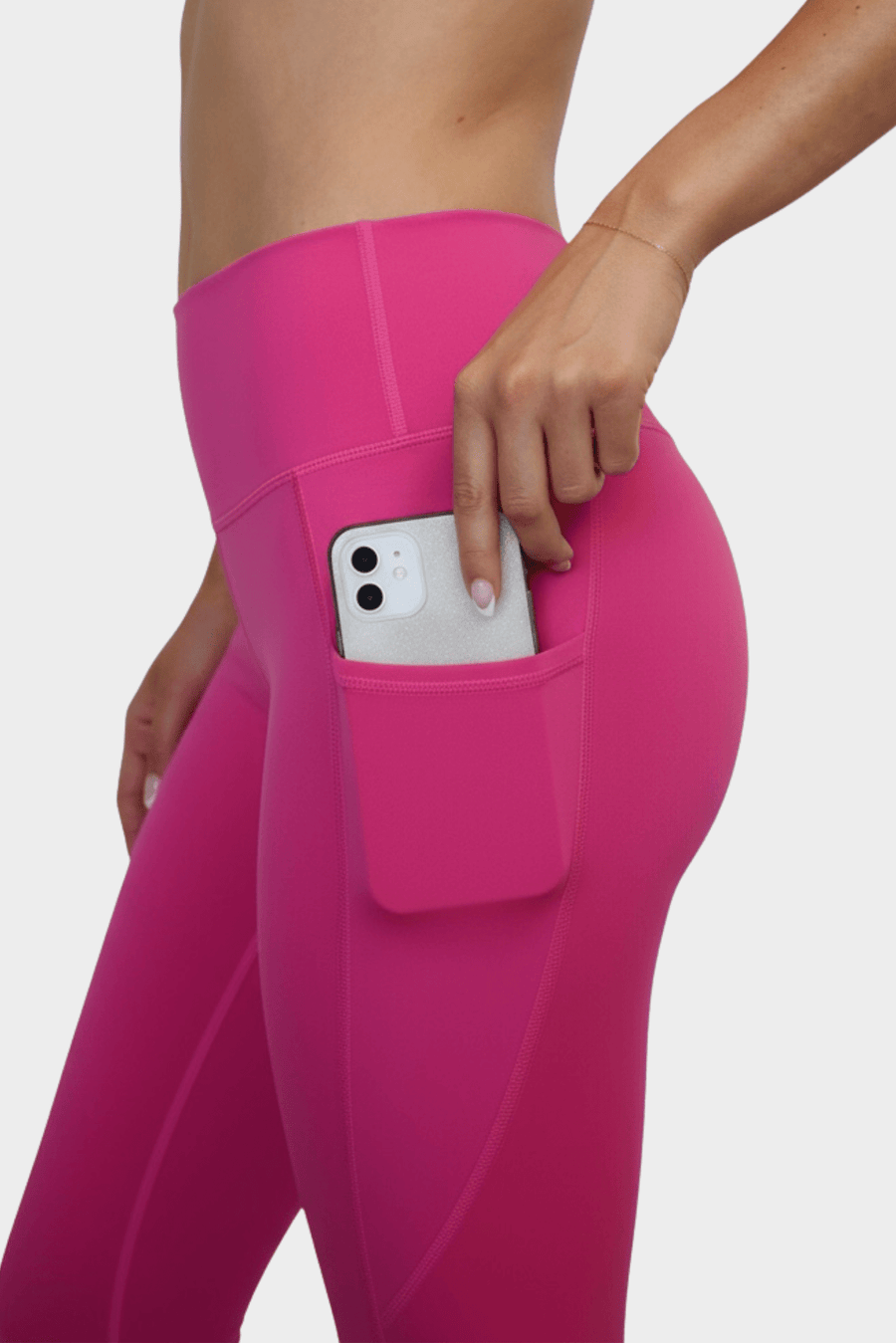 Pocket Party High-Waisted Leggings in Pink Pulse