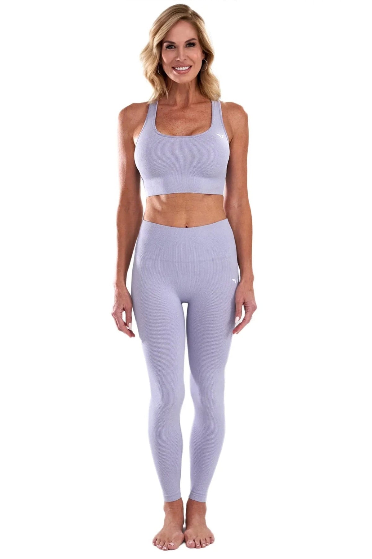 Ribbed Contour Luxe Leggings in Moonlit Lavender, enlarged view 2