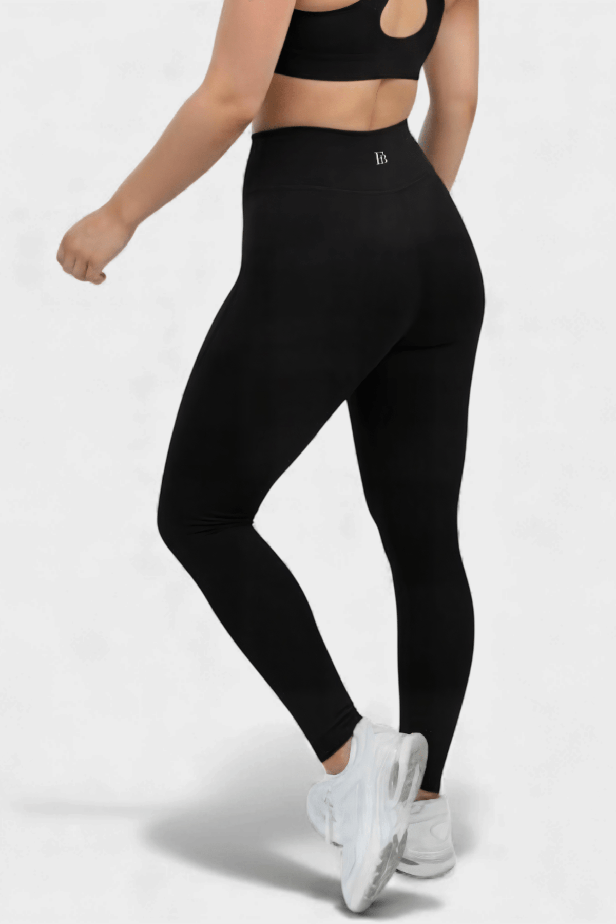 High Waist Power Leggings in Classic Black, enlarged view 1